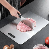 Planche à découper, en inox sain. - Purcook alternative a lecreuset, cristel, atma, ikea, debuyer, saine, amazon, cdiscount, mathon, scandvie, beko ,  ,mauviel , , acier inoxydable,  tefal , 