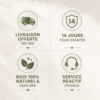 Planche Découper Bois Naturel - 3 Tailles Antibactérienne - Purcook