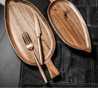 Plateau de service en bois (1 pièce) – Élégant et polyvalent - Purcook Purcook alternative a lecreuset, cristel, atma, ikea, debuyer, saine, amazon, cdiscount, mathon, scandvie, ninja