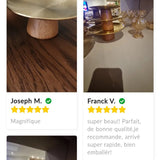 Plateau Présentation Inox Base Bois | Gâteaux Fruits - Purcook