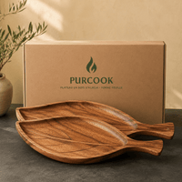 Plateau Service Bois Naturel -Plateau Décoratif - Purcook