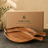 Plateau Service Bois Naturel -Plateau Décoratif - Purcook
