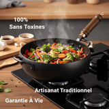 Poêle en Fer Forgé Artisanale 24 - 28cm - Purcook