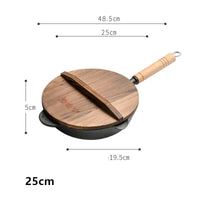 Poêle en fonte 25cm,avec ou sans couvercle. Rupture de stock - Purcook