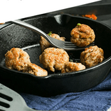Poêle en fonte mini. - Purcook alternative à le creuset , Staub, lodge , Ikea , Amazon , Cdiscount , ninja , poêle fonte , sauteuse en fonte , sauteuse fonte 