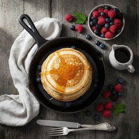 Poêle en Fonte Pré - Assaisonnée 14/16/20cm - Purcook faitout ,alternative a lecreuset, cristel, atma, ikea, debuyer, saine, amazon, cdiscount, mathon, scandvie, ninja, poele fer 