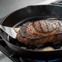 Poêle en Fonte Pré - Assaisonnée 14/16/20cm - Purcook faitout ,alternative a lecreuset, cristel, atma, ikea, debuyer, saine, amazon, cdiscount, mathon, scandvie, ninja, poele fer 