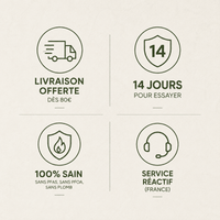 Poêle Fonte Mi-Hauteur Naturelle -Antiadhésive Sans Toxines - Purcook