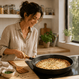 Poêle Fonte Mi-Hauteur Naturelle -Antiadhésive Sans Toxines - Purcook