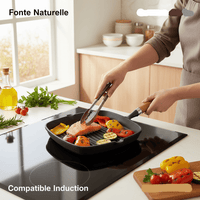 Poêle Grill Fonte Carrée 24cm - Purcook
