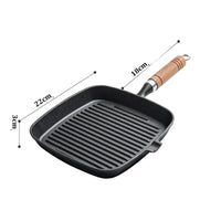 Poêle Grill Fonte Carrée 24cm - Purcook