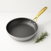 Poêle Inox Nid d'Abeille 28cm | 7 Plis - Purcook