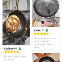 Poêle Inox Nid d'Abeille 28cm | 7 Plis - Purcook  alternative a lecreuset, cristel, atma, ikea, debuyer, saine, amazon, cdiscount, mathon, scandvie, ninja , sauteuse , poele acier inoxydable