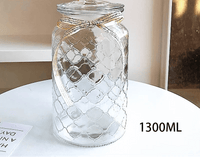 Pot en verre transparent avec couvercle hermétique – Réutilisable et pratique - Purcook