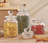 Pot en verre transparent avec couvercle hermétique – Réutilisable et pratique - Purcook