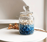 Pot en verre transparent avec couvercle hermétique – Réutilisable et pratique - Purcook