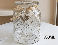 Pot en verre transparent avec couvercle hermétique – Réutilisable et pratique - Purcook