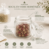 Pot Verre Hermétique avec Couvercle - Bocal Conservation - Purcook