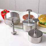 Presse à viande en inox – Moule à burger réglable et durable - Purcook alternative a lecreuset, cristel, atma, ikea, debuyer, saine, amazon, cdiscount, mathon, scandvie, ninja acier inoxydable, pressze à burger et steak hachée