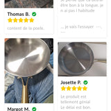 Poêle en inox saine - Purcook