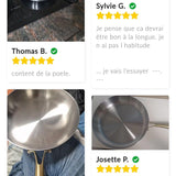 Poêle en inox, professionnel. - Purcook