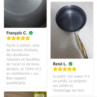 Poêle en inox, professionnel. - Purcook