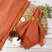 Serviettes de table chic en coton gaze – Lot de 6 - Purcook