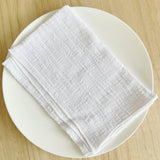 Serviettes de table chic en coton gaze – Lot de 6 - Purcook