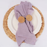 Serviettes de table chic en coton gaze – Lot de 6 - Purcook