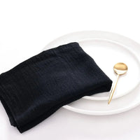 Serviettes de table chic en coton gaze – Lot de 6 - Purcook