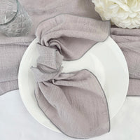 Serviettes de table chic en coton gaze – Lot de 6 - Purcook