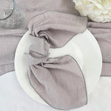 Serviettes de table chic en coton gaze – Lot de 6 - Purcook