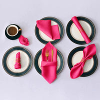 Serviettes de table chic en satin clair. - Purcook