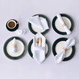 Serviettes de table chic en satin clair. - Purcook