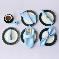 Serviettes de table chic en satin clair. - Purcook