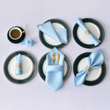 Serviettes de table chic en satin clair. - Purcook