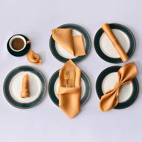 Serviettes de table chic en satin clair. - Purcook