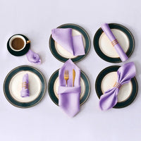 Serviettes de table chic en satin clair. - Purcook
