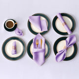 Serviettes de table chic en satin clair. - Purcook
