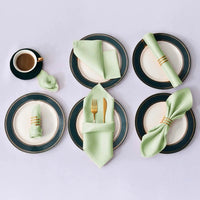 Serviettes de table chic en satin clair. - Purcook