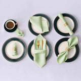 Serviettes de table chic en satin clair. - Purcook