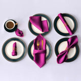 Serviettes de table chic en satin - Purcook