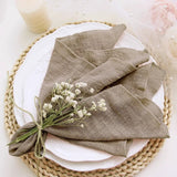 Serviettes de table chic par lot – 10 pièces gaze de coton - Purcook