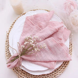 Serviettes de table chic par lot – 10 pièces gaze de coton - Purcook
