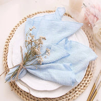 Serviettes de table chic par lot – 10 pièces gaze de coton - Purcook
