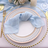Serviettes de table chic par lot – 10 pièces gaze de coton - Purcook