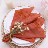 Serviettes de table chic par lot – 10 pièces gaze de coton - Purcook