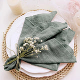 Serviettes de table chic par lot – 10 pièces gaze de coton - Purcook