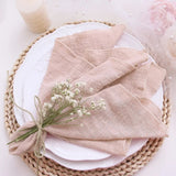 Serviettes de table chic par lot – 10 pièces gaze de coton - Purcook