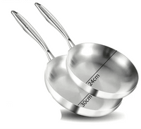 Set 2-3 Poêles Inox 22-28cm - Purcook